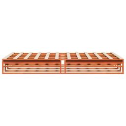 Berkfield Home Bed Frame without Mattress Wax Brown 140x200 cm Solid Wood Pine - thumbnail 5