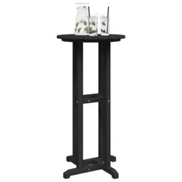 Berkfield Home Modern Bar Table Black 55x55x107 cm HDPE - Size: 55 x 55 x 107 cm - thumbnail 1