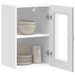 Berkfield Home Kitchen Wall Cabinet with Glass Door Kalmar Grey Sonoma Engineered Wood - thumbnail 5