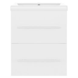 Berkfield Home Sink Cabinet with Built-in Basin White Engineered Wood - thumbnail 4
