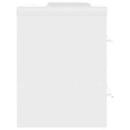 Berkfield Home Sink Cabinet with Built-in Basin White Engineered Wood - thumbnail 6