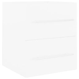 Berkfield Home Sink Cabinet with Built-in Basin White Engineered Wood - thumbnail 3