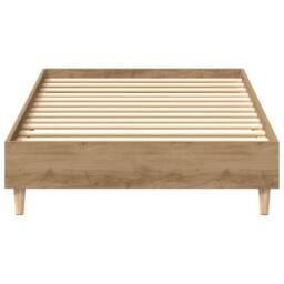 Berkfield Home Bed Frame No Mattress Artisan Oak 75x190 cm Small Single Wood in Brown - thumbnail 5