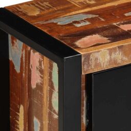 Berkfield Home TV Cabinet 100x30x40 cm Solid Wood Reclaimed in Brown - Size: 100 x 30 x 40 cm - thumbnail 5