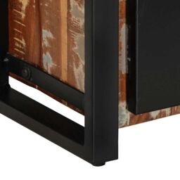 Berkfield Home TV Cabinet 100x30x40 cm Solid Wood Reclaimed in Brown - Size: 100 x 30 x 40 cm - thumbnail 6