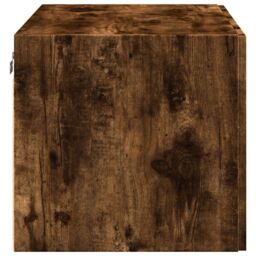 Berkfield Home Wall Cabinet Smoked Oak 80x42.5x40 cm Engineered Wood in Brown - thumbnail 5