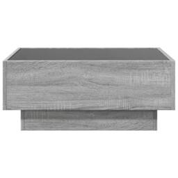 Berkfield Home Coffee Table with LED Grey Sonoma 70x50x30 cm Engineered Wood - Size: 70 x 50 x 30 cm - thumbnail 6