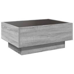 Berkfield Home Coffee Table with LED Grey Sonoma 70x50x30 cm Engineered Wood - Size: 70 x 50 x 30 cm - thumbnail 8