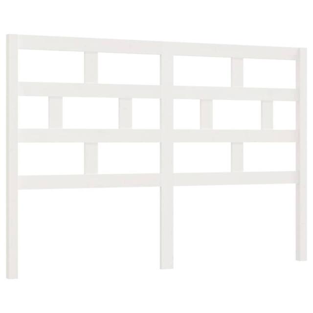 Berkfield Home Bed Headboard White 166x4x100 cm Solid Wood Pine - Size: 166 x 4 x 100 cm - image 1