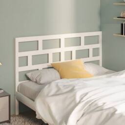 Berkfield Home Bed Headboard White 166x4x100 cm Solid Wood Pine - Size: 166 x 4 x 100 cm - thumbnail 3