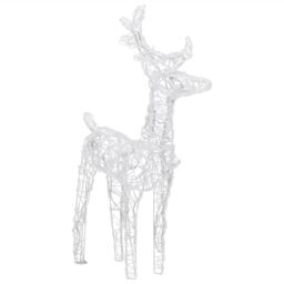 Berkfield Home Reindeers & Sleigh Christmas Decoration 160 LEDs 130 cm Acrylic - thumbnail 6