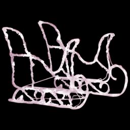 Berkfield Home Reindeers & Sleigh Christmas Decoration 160 LEDs 130 cm Acrylic - thumbnail 5