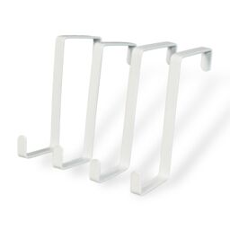 "Xmas Haus Z Door Brackets 50mm 2"" Set of 4 in White" - thumbnail 4