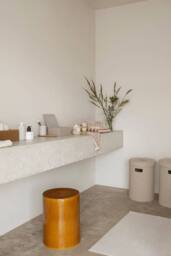 Blomus Set of 2 ARTO Guest Towels 30 x 50 cm - Moonbeam/Amber Brown in Amber - thumbnail 4