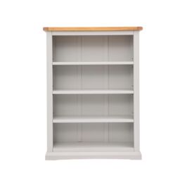 Cabinet Bits Bookcase with plinth 120x90x25cm in Light Grey - Size: 120 x 90 x 25 cm - thumbnail 1