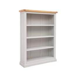 Cabinet Bits Bookcase with plinth 120x90x25cm in Light Grey - Size: 120 x 90 x 25 cm - thumbnail 2