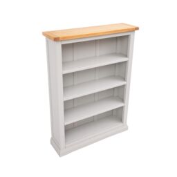 Cabinet Bits Bookcase with plinth 120x90x25cm in Light Grey - Size: 120 x 90 x 25 cm - thumbnail 3