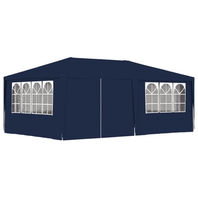 Berkfield Home Professional Party Tent with Side Walls 4x6 m Blue 90 g/m? - image 1