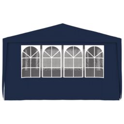 Berkfield Home Professional Party Tent with Side Walls 4x6 m Blue 90 g/m? - thumbnail 4