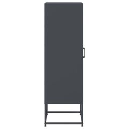 Berkfield Home Highboard Anthracite 36x39x123 cm Steel - Size: 36 x 39 x 123 cm - thumbnail 7