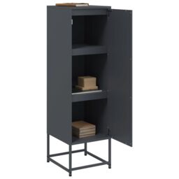 Berkfield Home Highboard Anthracite 36x39x123 cm Steel - Size: 36 x 39 x 123 cm - thumbnail 5