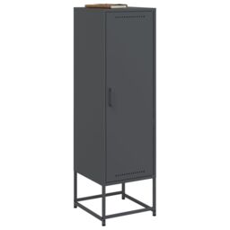 Berkfield Home Highboard Anthracite 36x39x123 cm Steel - Size: 36 x 39 x 123 cm - thumbnail 4