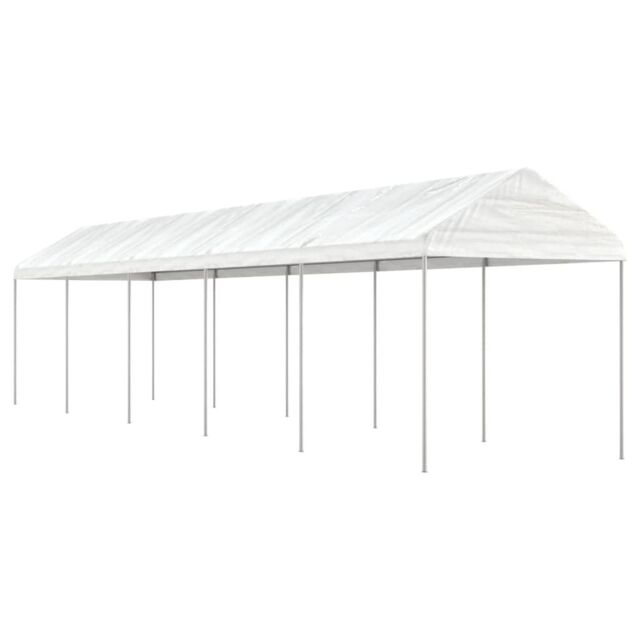 Berkfield Home Gazebo with Roof White 11.15x2.28x2.69 m Polyethylene - image 1