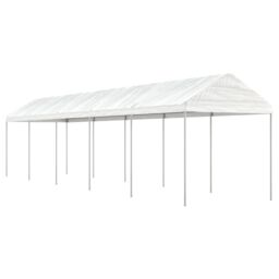 Berkfield Home Gazebo with Roof White 11.15x2.28x2.69 m Polyethylene - thumbnail 1