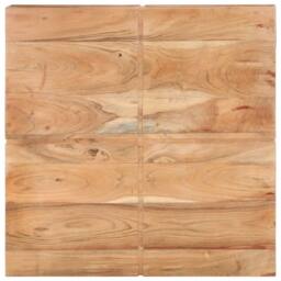 Berkfield Home Beautiful Coffee Table 80x80x28 cm Solid Acacia Wood in Brown - Size: 80 x 80 x 28 cm - thumbnail 4
