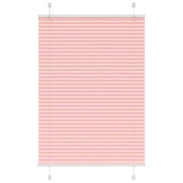 Berkfield Home Pleated Blind Pink 85x150 cm Fabric Width 84.4 cm Polyester - image 1
