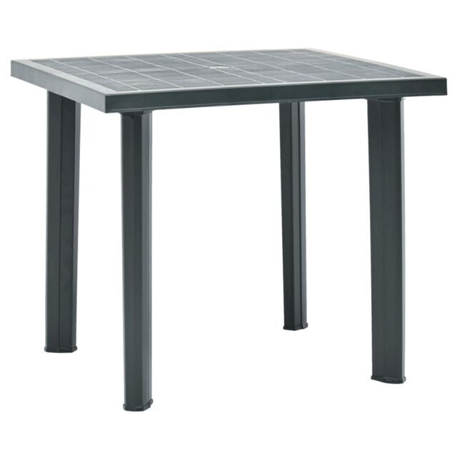 Berkfield Home Garden Table Green 80x75x72 cm Plastic - Size: 80 x 75 x 72 cm - image 1