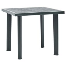 Berkfield Home Garden Table Green 80x75x72 cm Plastic - Size: 80 x 75 x 72 cm - thumbnail 1