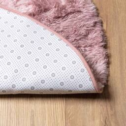 Berkfield Home Shaggy Rug High Pile NAVARRA Dusty Pink 200x200 cm Polyester - Size: Medium - thumbnail 6