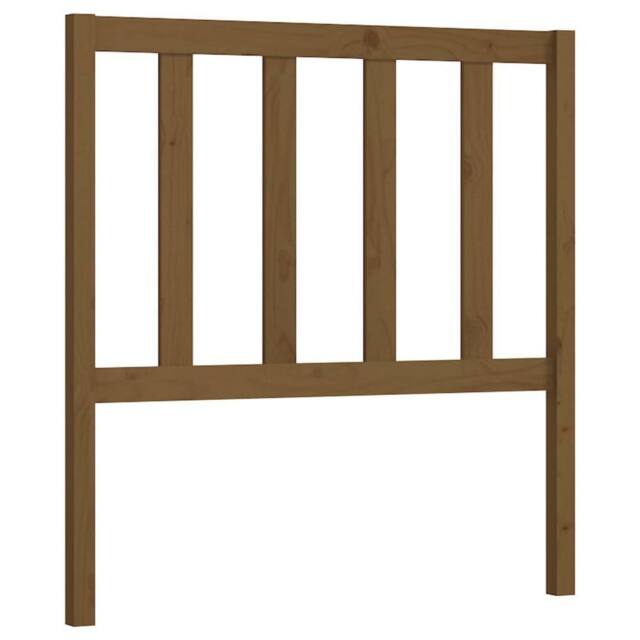 Berkfield Home Bed Headboard Honey Brown 81x4x100 cm Solid Wood Pine - Size: 81 x 4 x 100 cm - image 1