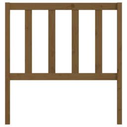 Berkfield Home Bed Headboard Honey Brown 81x4x100 cm Solid Wood Pine - Size: 81 x 4 x 100 cm - thumbnail 4
