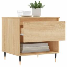 Berkfield Home Coffee Tables 2 pcs Sonoma Oak 50x46x50 cm Engineered Wood in Tan - Size: 50 x 46 x 50 cm - thumbnail 4