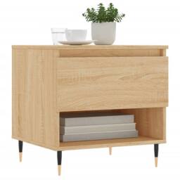 Berkfield Home Coffee Tables 2 pcs Sonoma Oak 50x46x50 cm Engineered Wood in Tan - Size: 50 x 46 x 50 cm - thumbnail 3