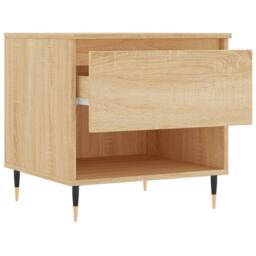 Berkfield Home Coffee Tables 2 pcs Sonoma Oak 50x46x50 cm Engineered Wood in Tan - Size: 50 x 46 x 50 cm - thumbnail 7
