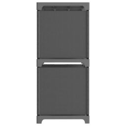 Berkfield Home 5-Cube Display Shelf Grey 103x30x72.5 cm Fabric - thumbnail 3
