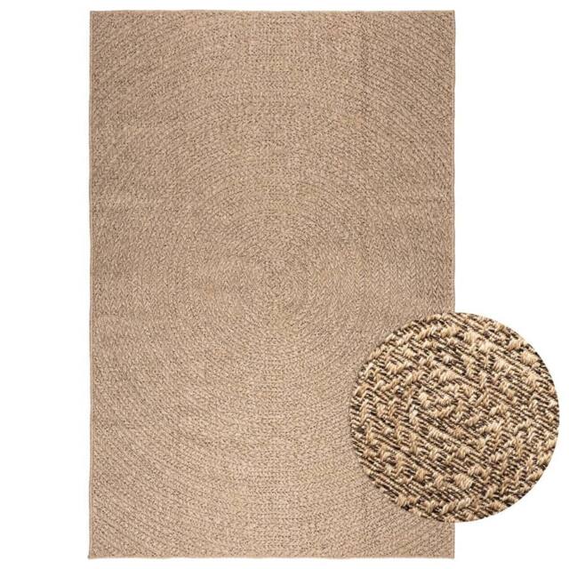 Berkfield Home Rug 160x230 cm Jute Look Indoor & Outdoor in Brown - Size: 100 cm diameter - image 1