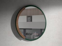Angel Cerda Round Green MDF wood wall mirror - thumbnail 3