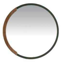 Angel Cerda Round Green MDF wood wall mirror - thumbnail 2