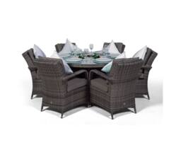 Thats Furniture Arizona Round 6 Seater Patio Dining Set with Ice Bucket Drinks Cooler in Grey - thumbnail 3