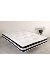 Starlight Beds 3D Quilted Tuft Mattress 20cm Deep Soft Comfort & Airflow Border in White - Size: EU Double - thumbnail 1