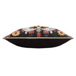 Wylder Tropics Mirrored Zebra Embroidered 100% Cotton Cushion - Size: 30 cm x 50 cm - thumbnail 3
