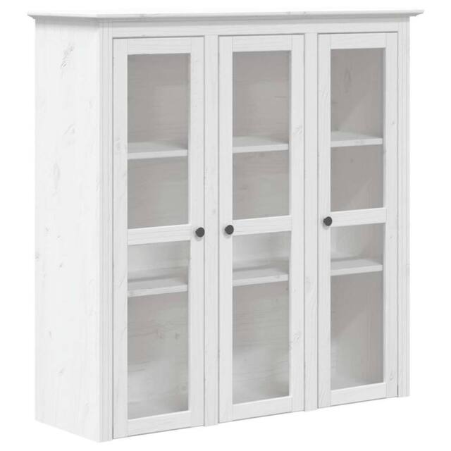"Berkfield Home Highborad ""BODO"" White 115.5x43x200.5 cm Solid Wood Pine" - image 1