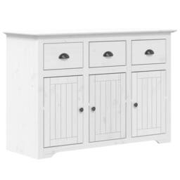 "Berkfield Home Highborad ""BODO"" White 115.5x43x200.5 cm Solid Wood Pine" - thumbnail 7