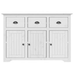 "Berkfield Home Highborad ""BODO"" White 115.5x43x200.5 cm Solid Wood Pine" - thumbnail 8