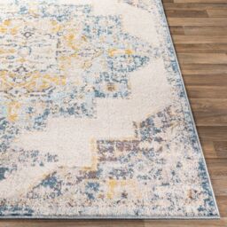 Livabliss Ankara - Vintage Blue Beige Traditional Boho Living Dining Bedroom Rug - Size: 120 cm x 170 cm - thumbnail 5