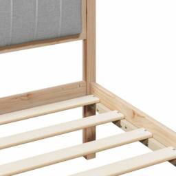 Berkfield Home Bed frame Brown & light grey 180 x 200 cm Solid pine wood in Natural - thumbnail 8